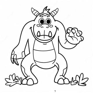 Monster Coloring Page 131-108