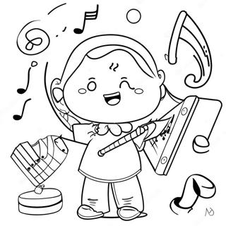 Kindergarten Music Coloring Page 13207-10967