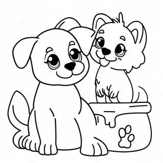 Cute Pupstruction Dogs Coloring Page 13218-10977