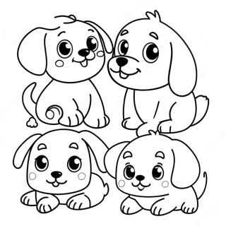 Cute Pupstruction Dogs Coloring Page 13218-10978