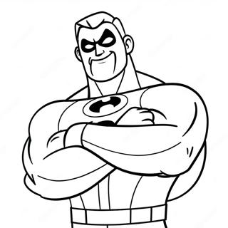 Mr Incredible Flexing Muscles Coloring Page 1322-1059