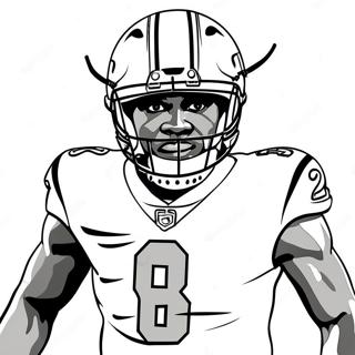 Lamar Jackson Coloring Page 13237-10991