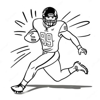 Dynamic Lamar Jackson Running Coloring Page 13238-10993