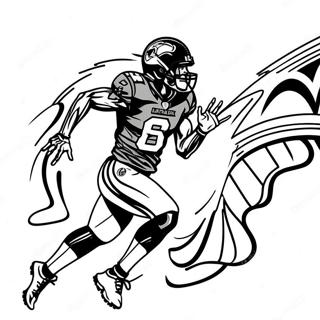 Dynamic Lamar Jackson Running Coloring Page 13238-10994