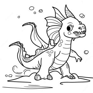 Sea Monster Coloring Page 13247-10998