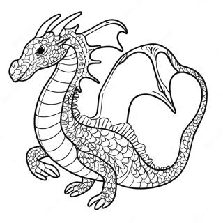 Colorful Sea Dragon Coloring Page 13248-11001