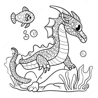 Colorful Sea Dragon Coloring Page 13248-11003