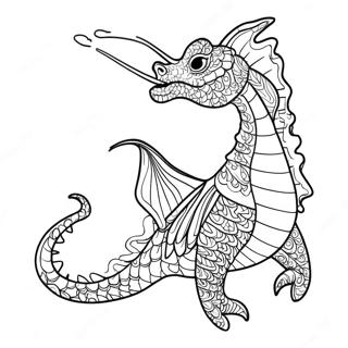 Colorful Sea Dragon Coloring Page 13248-11004