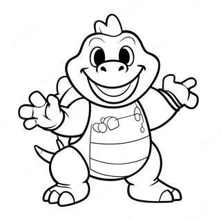 Bowser Jr In A Mischievous Pose Coloring Page 13268-11018