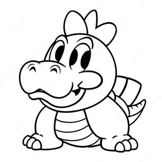 Bowser Jr In A Mischievous Pose Coloring Page 13268-11020