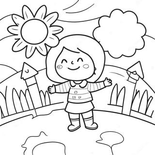 Sunny Day Coloring Page 13307-11046