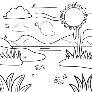 Sunny Day Coloring Page 13307-11047