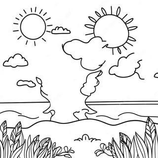 Sunny Day Coloring Page 13307-11048