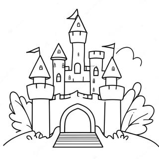 Princess Castle Coloring Page 13317-11054