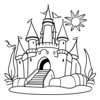 Magical Princess Castle Coloring Page 13318-11057