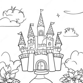 Magical Princess Castle Coloring Page 13318-11058