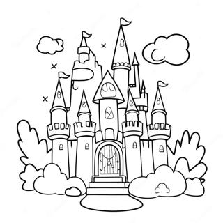 Magical Princess Castle Coloring Page 13318-11059