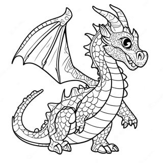 Advanced Realistic Dragon Coloring Page 13327-11062