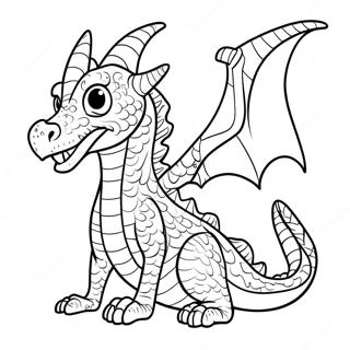 Advanced Realistic Dragon Coloring Page 13327-11063