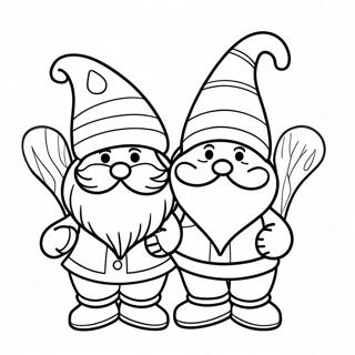 Festive Christmas Gnomes Coloring Page 1332-1068