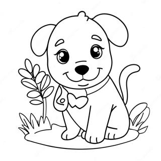 Puppy Valentine S Day Coloring Page 13347-11080