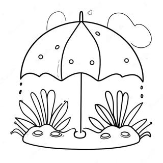 April Showers Bring May Flowers Coloring Page 13367-11095