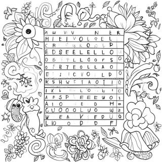 Word Search Coloring Page 13377-11103