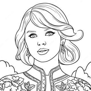 Taylor Swift Folklore Coloring Page 13387-11110