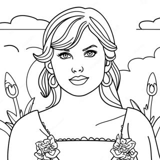 Taylor Swift Folklore Coloring Page 13387-11111