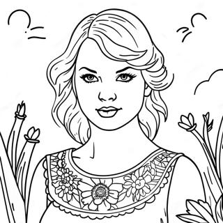 Taylor Swift Folklore Coloring Page 13387-11112