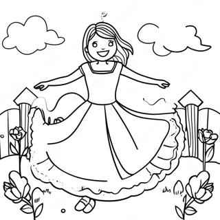 Whimsical Taylor Swift Folklore Scene Coloring Page 13388-11113