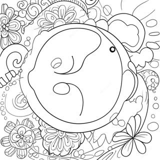 Bubble Letters Coloring Page 13407-11127