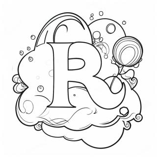 Bubble Letters Coloring Page 13407-11128