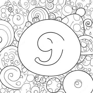 Colorful Bubble Letters Coloring Page 13408-11130