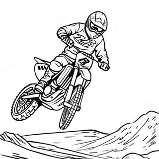 Supercross Dirt Bike Coloring Pages