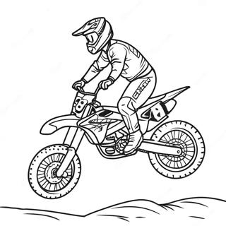 Extreme Supercross Dirt Bike Jump Coloring Page 13418-11140