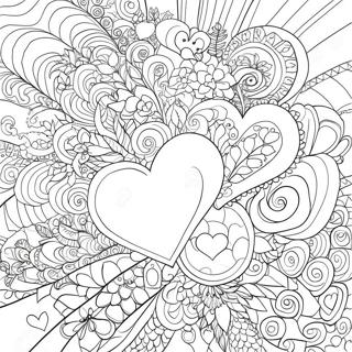 Hearts Coloring Pages