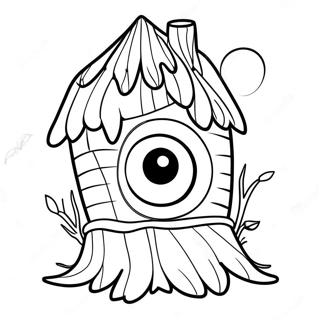 Magical Owl House Coloring Page 1342-1076