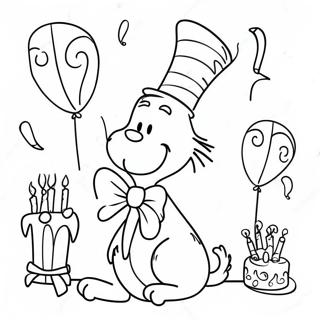 Happy Birthday Dr Seuss Coloring Page 13457-11168