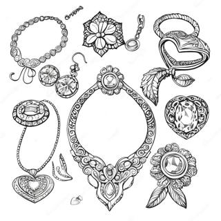 Jewelry Coloring Page 13477-11182