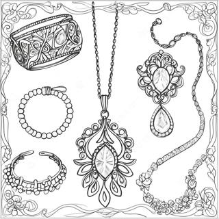 Jewelry Coloring Page 13477-11183