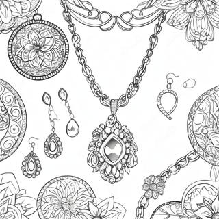 Jewelry Coloring Page 13477-11184