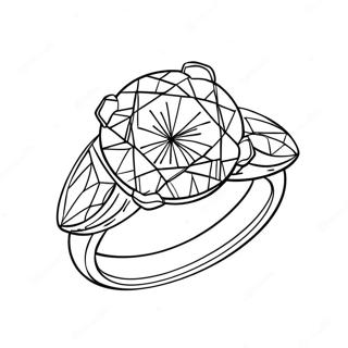 Sparkling Diamond Ring Coloring Page 13478-11186