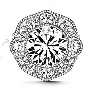 Sparkling Diamond Ring Coloring Page 13478-11187