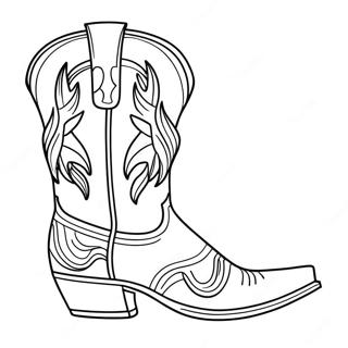 Cowboy Boot Coloring Page 13487-11192