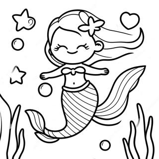 Beautiful & Realistic Mermaid Coloring Pages