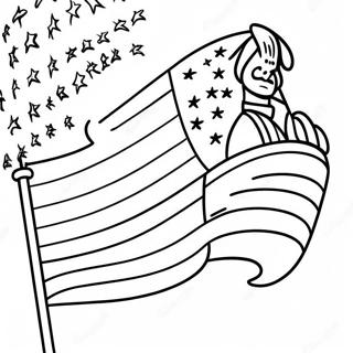 Bold American Flag Coloring Page 13508-11211