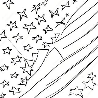 Bold American Flag Coloring Page 13508-11212