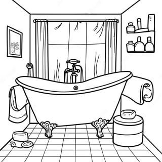 Bathroom Accessories Coloring Page 13517-11215