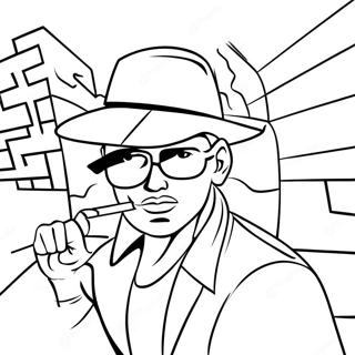 Gangster Graffiti Coloring Pages